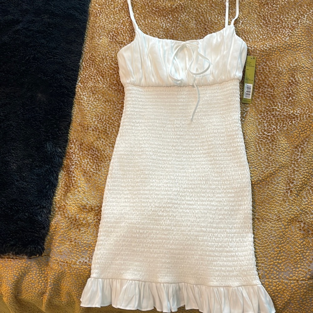 Gianni Bini white mini dress